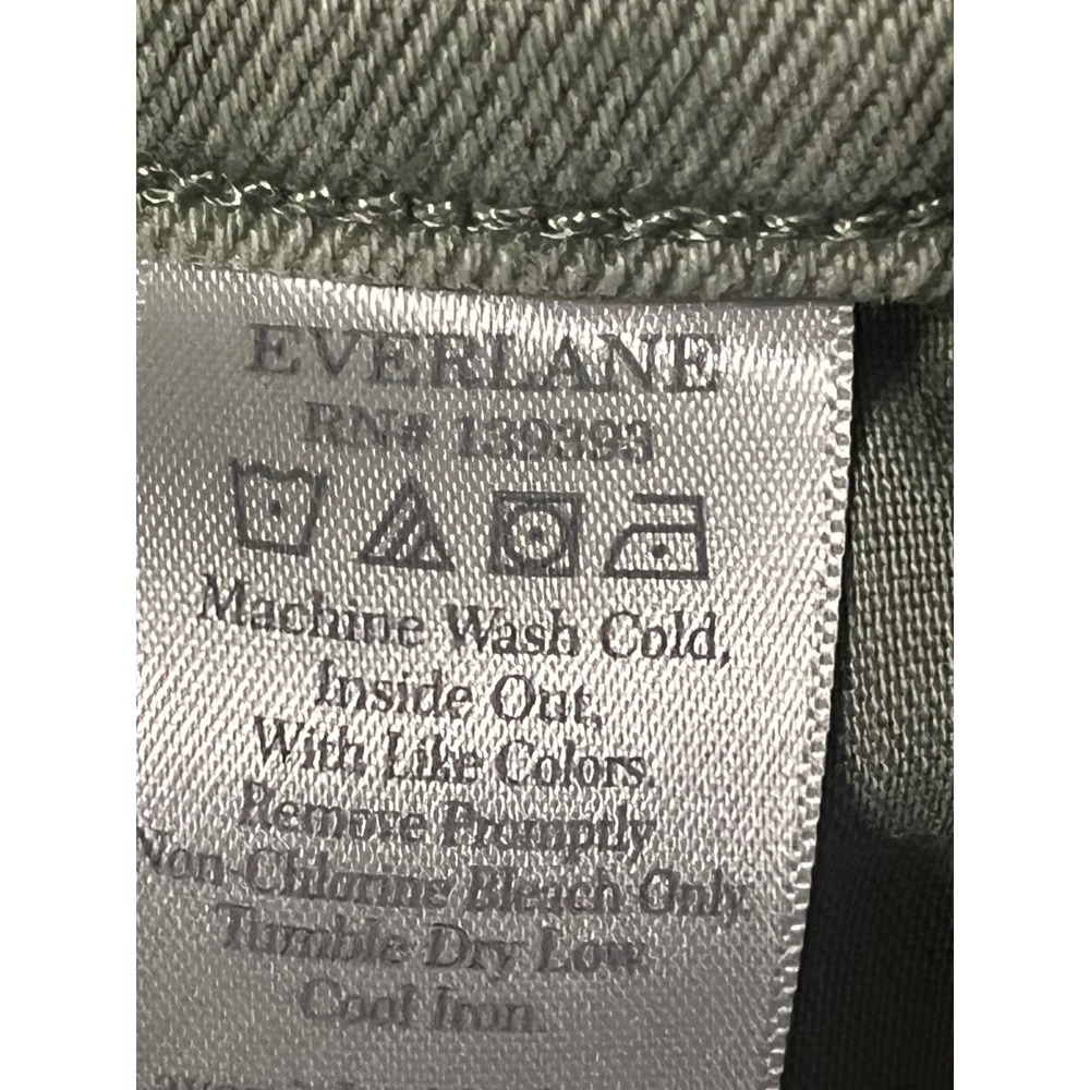 Everlane The Way-High Jean Sage Green Organic Cotton Straight Leg Womens 27 Tall - Picture 6 of 10